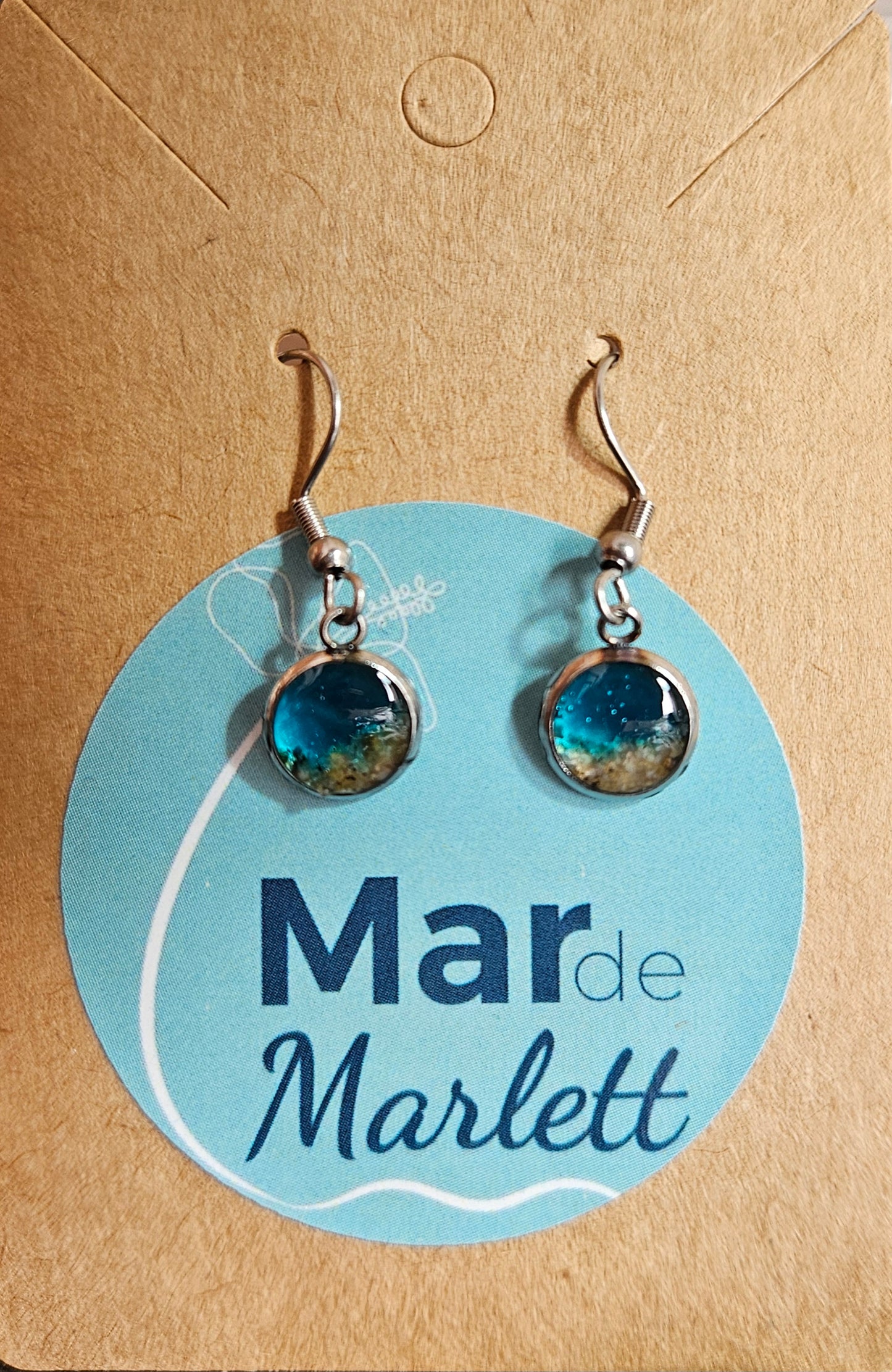 Pendientes Ola Eterna – Acero Inoxidable Plateado