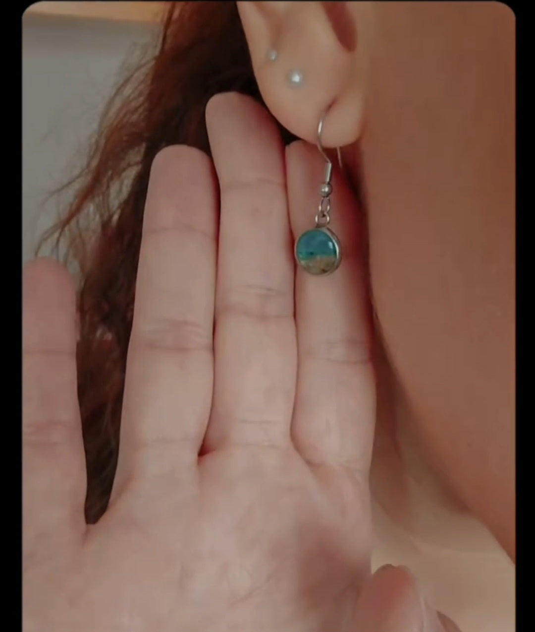 Pendientes Ola Eterna – Acero Inoxidable Plateado