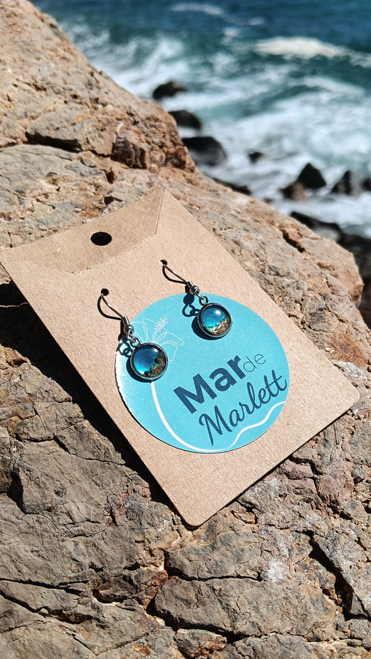 Pendientes Ola Eterna – Acero Inoxidable Plateado